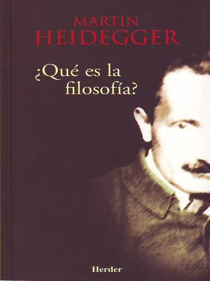 cover image of ¿Qué es la filosofía?